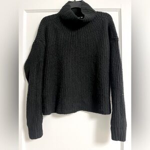 Anthropologie chunky turtleneck sweater black size small